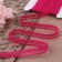 Capricon lace, 12 mm × 10 ± 1 m, fuchsia color