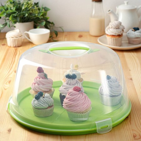 Cake with a lid, double -sided, d = 33 cm, color mix-1