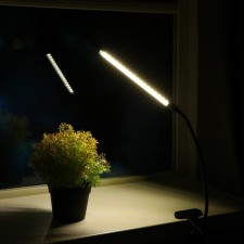 LED phytosvetnel, 9 watts, 250 mm, IP66, 5 V, USB, full spectator, clothespin, timer