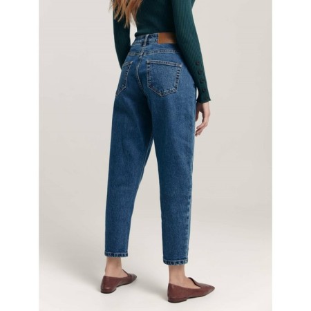 Women's jeans with a high landing CONTE ELEGANT BALLOON, size M, color MID BLUE-2