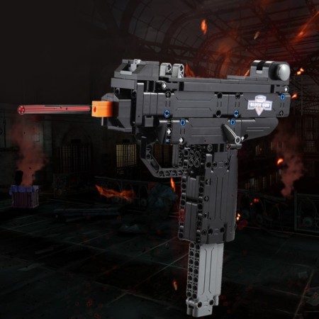 Designer weapon techno "Uzi Automatic", 359 parts, 6 bullets, shoots-4