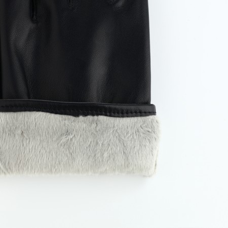 Gloves male, dimensionless, with insulation, black color-3