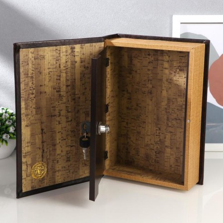 Safe-book "Two-headed eagle" skin with embossing, 30x21x7 cm-1