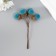 Flowers for decorating "clap" blue 1 bouquet = 6 branches d = 2 cm 11 cm