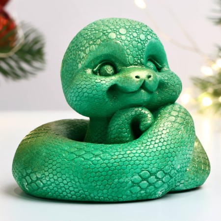 Figure "Snake Taulus" light green, 6x6cm-1