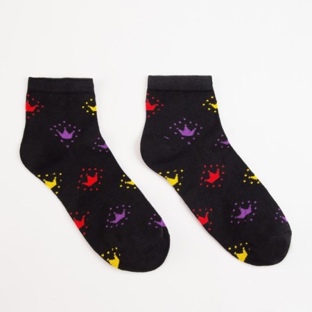 Women's socks, black color, size 23-25-1