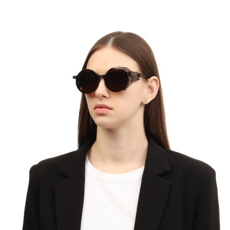 Sunscreen glasses, UV 400, leather curtains, pipe 14.7 cm, width 14.4 cm, lens 7 x 5.5 cm-2