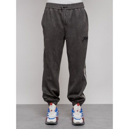Joggers are sports male, size 50, gray color-4