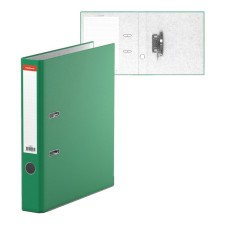 A4, 50 mm registrar, Erichkrause Standard, Bumvinyl, with label on the spine, lower metal kant, green