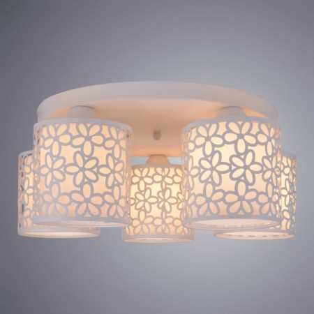 Traforato chandelier, 5x40W E14, white-1