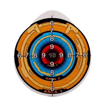 Blaster "Rotor", shoots with soft bullets, complete with a target, the color of a mix-10