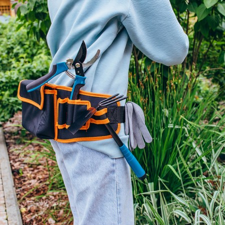 Board bag for a garden tool, on a belt, 8 pockets-7
