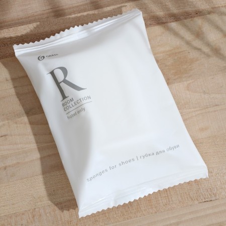 A sponge for shoes "Room" with waxilicon impregnation, Floo-pack