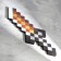 Wooden souvenir "knife", 20 cm, pixel, with a gold blade