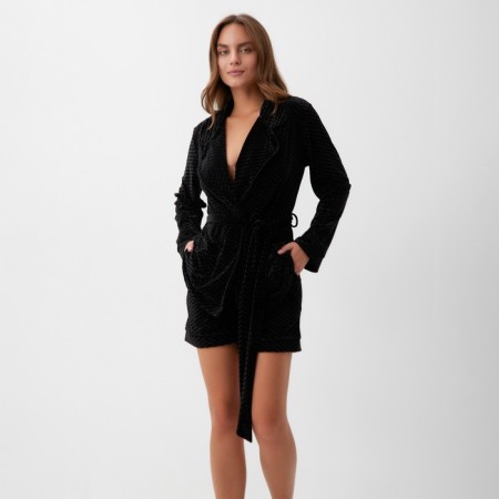 Women's jacket KAFTAN "velvet" p. 46, black-4