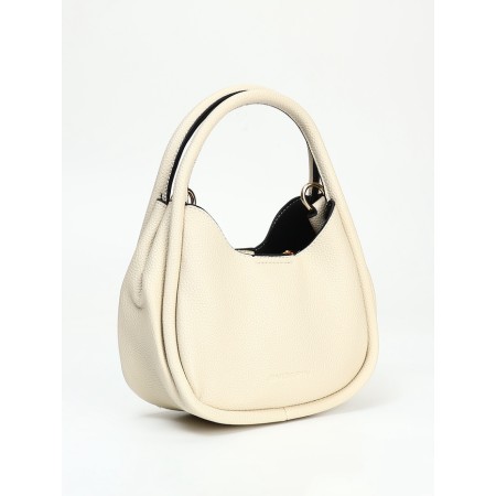 Bag Female Tout with zipper, white color-4