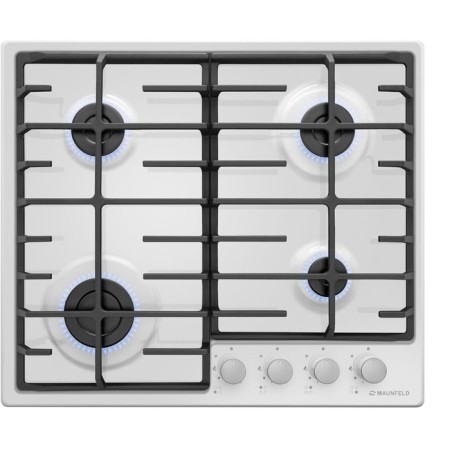 Hlect surface Maunfeld Eghe.64.6CW/G, gas, 4 burners, white