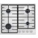 Hlect surface Maunfeld Eghe.64.6CW/G, gas, 4 burners, white