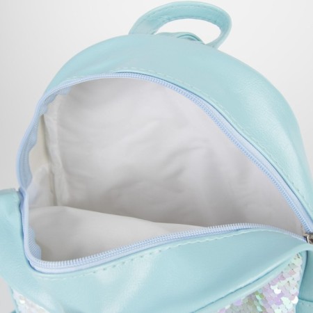 Baby backpack for a girl with segments "Star", lightning department, blue color-5