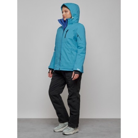 Ski costume is female, size 46, blue color-5