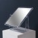 The mirror is a desktop, bilateral, mirror surface 12 × 15 cm, the color is transparent