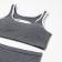Female set (top, panties) dark gray color, size 42-44