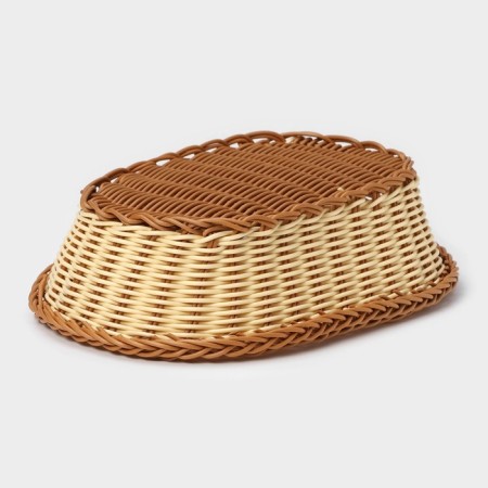 Basket for fruits and bread Oval Dolyana "Milk chocolate", 27 × 19 cm-5