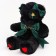 Soft toy "Bear" with a green bow, 31 cm