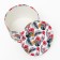 Set of round boxes 3 in 1 "Multi -colored flowers", 25.5 x 15 - 19 x 13.5 cm