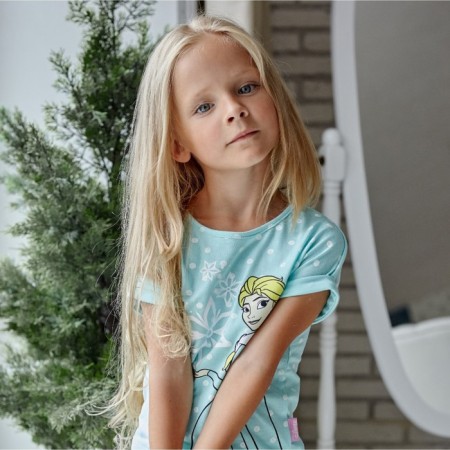 Children's Disney T-shirt "Cold Heart", height 98-104 (30), Blue-2