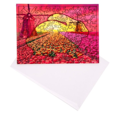 Puzzles wooden curly "Blooming tulips", 142 elements-5
