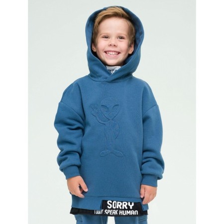 Sweatshirt for boys, height 98 cm, gray color-4