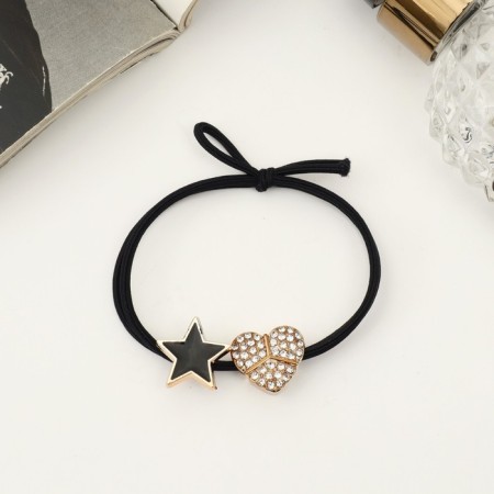 Hair elastic band "Kalie" Star Heart, 5 cm,-1