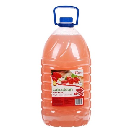 Liquid cream soap pink strawberries with Velios cream, PET, 5 liters