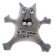 Auto -toe “You are, I'm sorry, if what!”, Wolf, on suction cups, with a map for phone number