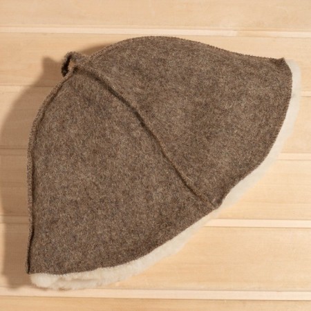 A cap from the sheepskin -sheepskin -a -wings mourning cap.-2