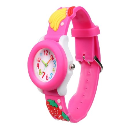 Watch of nursery, "Fruits", D-2 cm, strap silicone L-20 cm-1