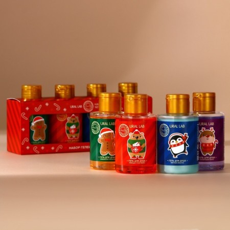 Ural Lab Persians Set of shower gels Happy New Year, 4x100-1