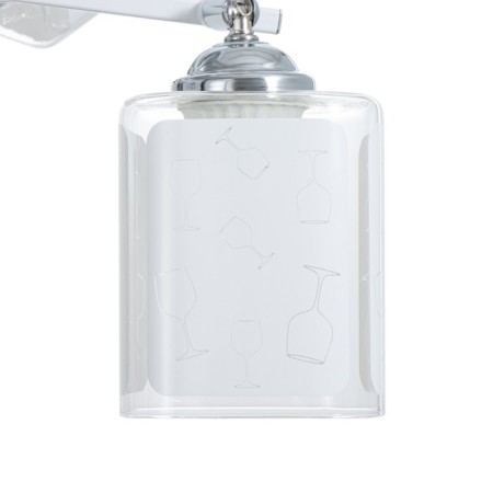 Iris chandelier 3he27 40W Belo-chromium 50x50x27 cm Bayerlux-6