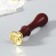 Feature handle set with interchangeable feathers+stand+ink+wax+print 26x12x4 cm