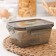 Container Hermit rectangular Violet, 800 ml, smoky color