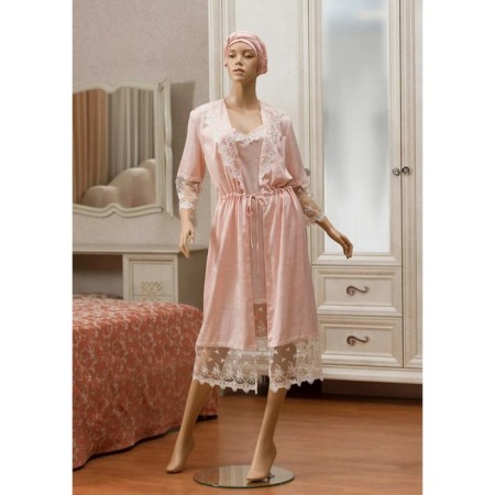 Women's robe Lavole Tencel, size l/xl