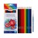 Pencils of watercolor 12 colors, Gamma "Classic", with a brush, hexagonal, sharpened, cardboard packaging