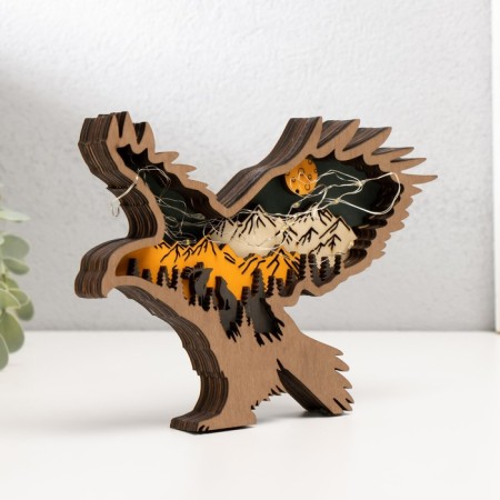 Souvenir tree Light "Mountain Eagle" 18x14 cm-2