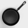 Pan PROMO, D = 26 cm, glass cover, anti -stick coating, black color