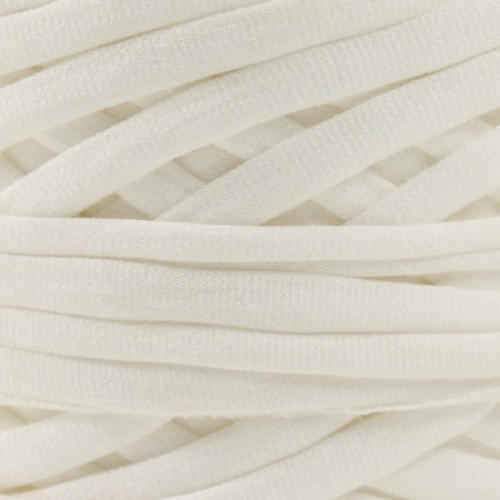 Knitted yarn, width 7-9 mm, 100m/295 gr ± 10% (01 - vanilla)-2