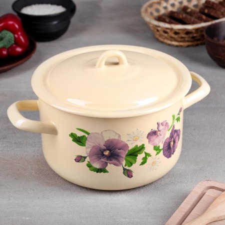 Cylindrical pan, 2.9 liters, induction, metal cover, MIX drawing-4