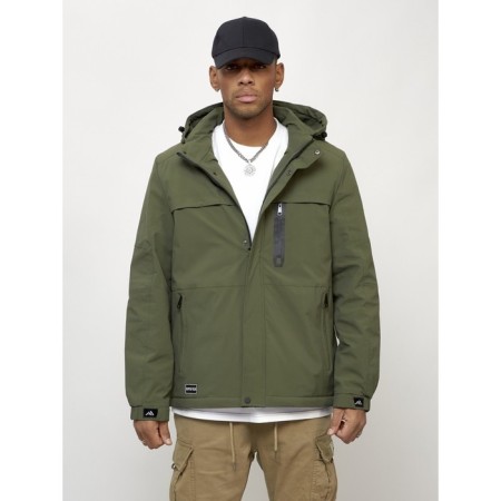 Male spring jacket, size 52, khaki color-4