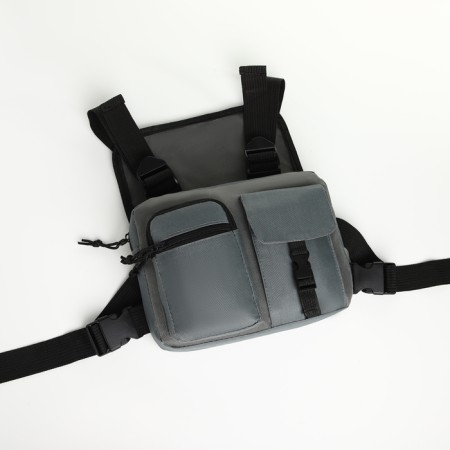 Babberry bag on lightning, 2 external pockets, color gray color-10