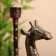 Giraphic candlestick aluminum 14.5x9.5x24 cm